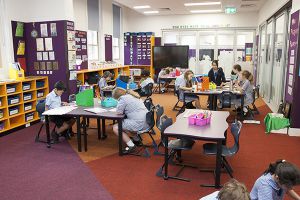St Pius Catholic Primary School Enmore - students at learning spaces